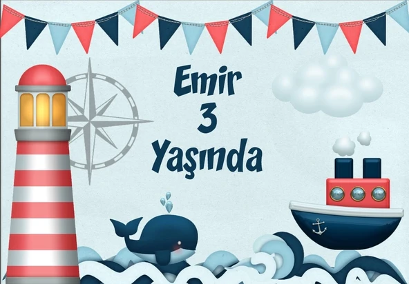 Çiçek Temalı Doğum Günü Afişi 70X100 cm