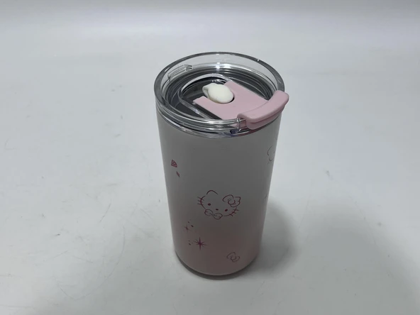 Hello Kitty 480ml Paslanmaz Çelik Pipetli Termos - 5