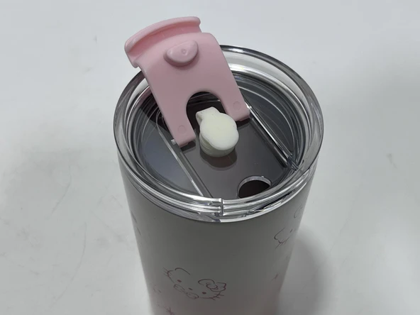 Hello Kitty 480ml Paslanmaz Çelik Pipetli Termos - 6