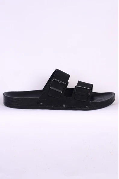 Pierre Cardin 7038 Ortopedik Büyük Numara Siyah Erkek Terlik