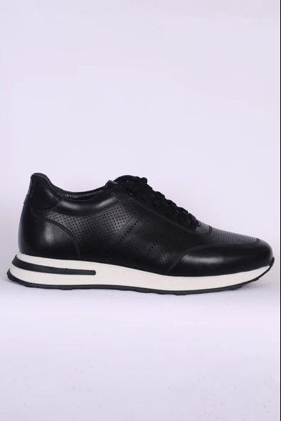 Pierre Cardin 109665 Sneakers Deri Erkek Siyah Günlük Ayakkabı