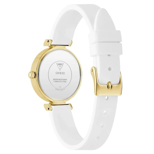 GUESS GUGW0912L2 BEYAZ SİLİKON KORDON KADIN KOL SAATİ - 3