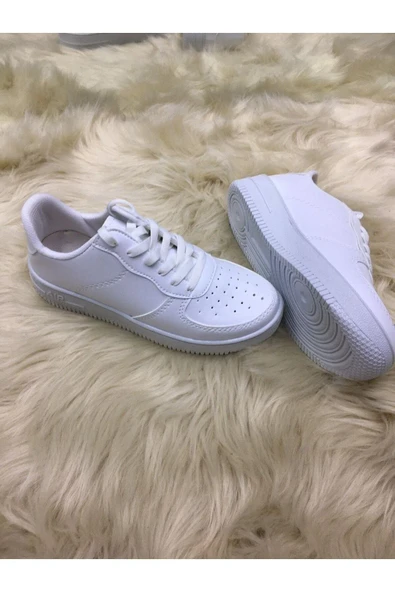 Beyaz - Unisex Spor Ayakkabı Günlük Sneakers - 2