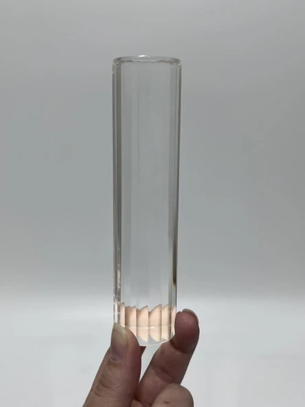 Dekoratif Çokgen Kristal Cam 131mm