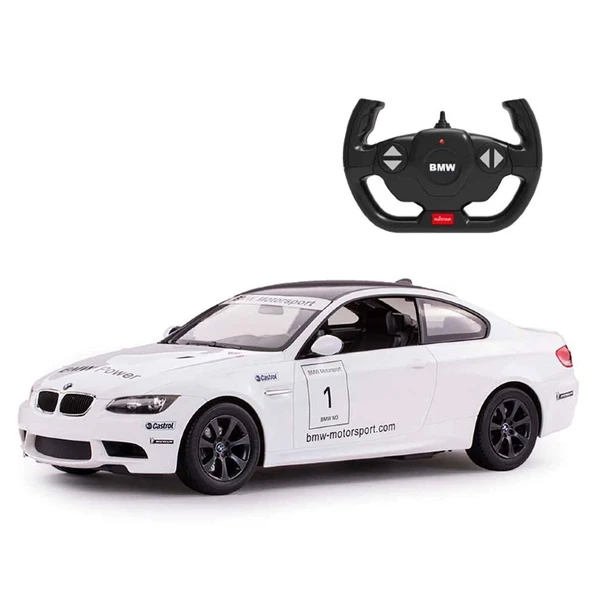 Rastar 1:14 Uzaktan Kumandalı Araba Bmw M3 32 Cm Işıklı Beyaz