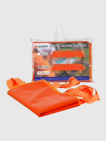 200x70 Cm Emniyet Kilitsiz Hasta Taşıma Transfer Sedyesi, Hasta Sedyesi - 3