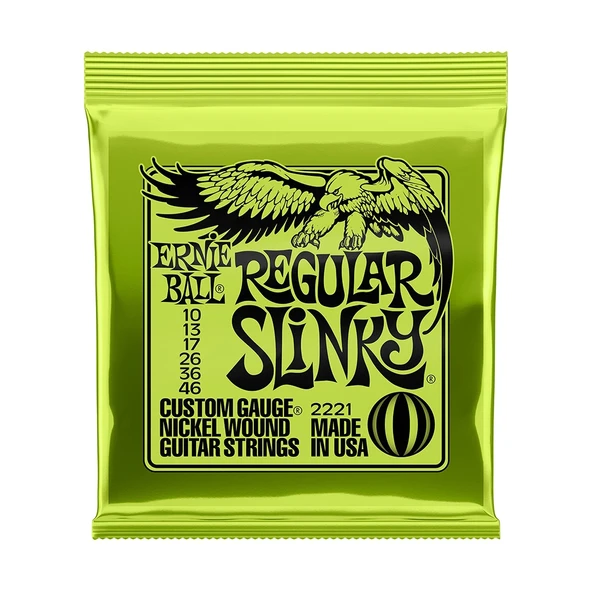 Ernie Ball P02221 Regular Slinky 10-46 Elektro Gitar Teli