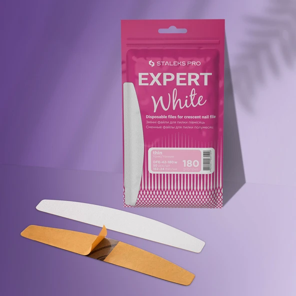 Staleks Manikür Metal Taban Yarımay Yedek Zımpara İnce 180 Grit 50li DFE-42-180w ürün görseli