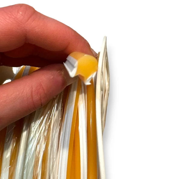 Sarı 6mm İkinci Nesil Silikon Neon LED Şerit Kılıfı – 5 Metre Difüzör Tüp (LED Hariç)