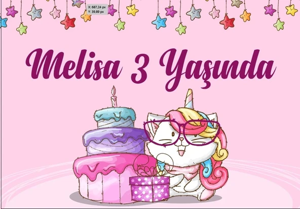 Sevimli Köpek Temalı Doğum Günü Afişi 100X150 cm ürün görseli