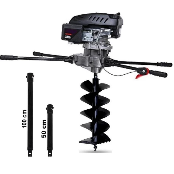 Gardenpro Ağır Hizmet Toprak Burgu Makinası 6.5 Hp 300 mm ürün görseli 1