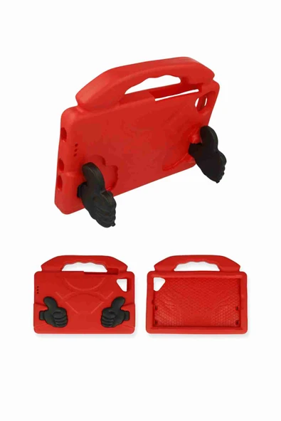 Galaxy Tab S7/S8/S9/S9 FE Uyumlu 11 inç Eğlenceli Standlı Yumuşak Like Tablet Kılıfı - Resim 5