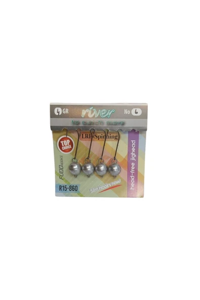 River Mafsallı Hareketli - İğneli Jig Head 4P 4gr