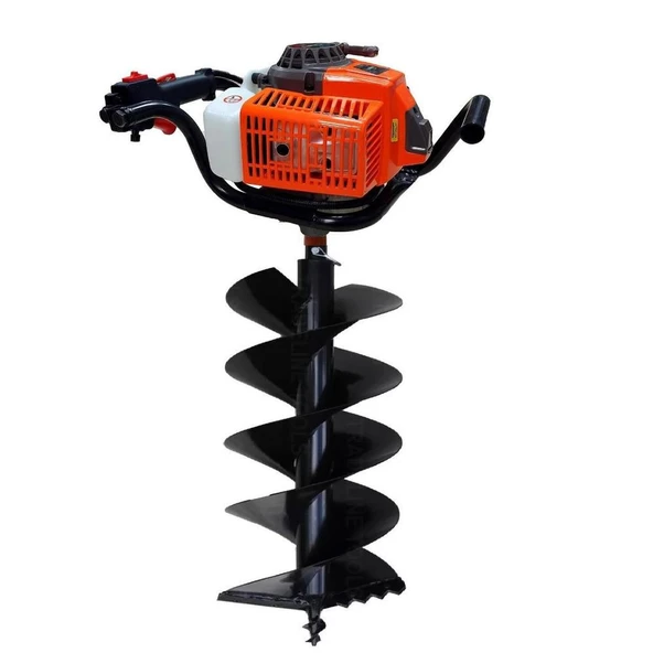 Gardenpro Çift Helezonlu Toprak Burgu Makinası 3.1 Hp 400 mm Çap