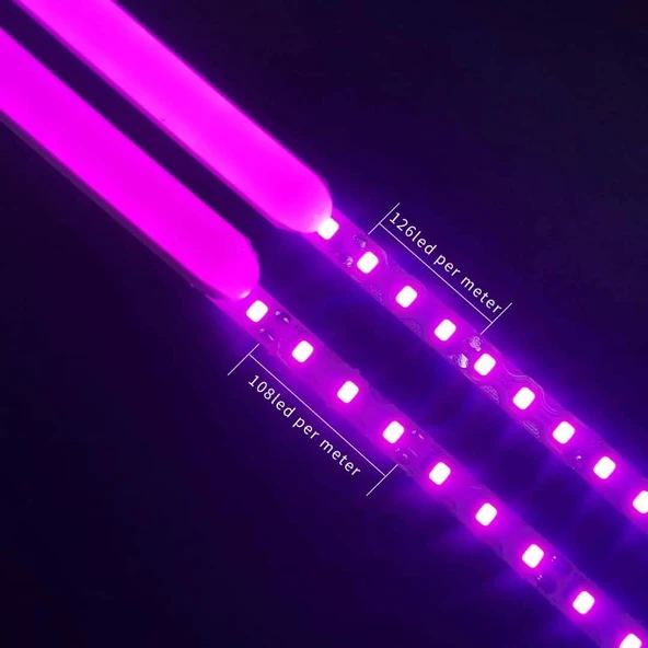 Mor 6mm İkinci Nesil Silikon Neon LED Şerit Kılıfı – 5 Metre Difüzör Tüp (LED Hariç)