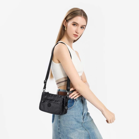 Metalik Kumaş Minik Boy Smart Bags Postacı Kadın Çantası 1191 - 20