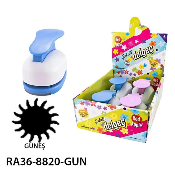 RED APPLE SEKILGEC 5CM GUNES BATTAL BOY 8820-GUN