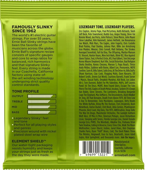 Ernie Ball P02221 Regular Slinky 10-46 Elektro Gitar Teli - 2