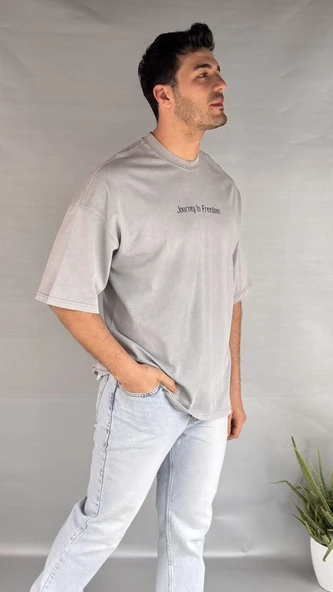 Gladyatör Yıkamalı T-shirt - 3