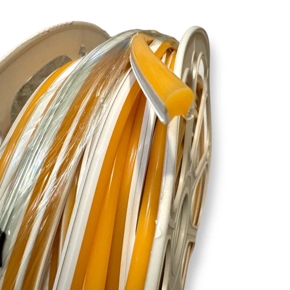 Sarı 6mm İkinci Nesil Silikon Neon LED Şerit Kılıfı – 5 Metre Difüzör Tüp (LED Hariç) - 3