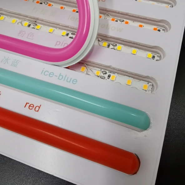 Pembe 6mm İkinci Nesil Silikon Neon LED Şerit Kılıfı – 5 Metre Difüzör Tüp (LED Hariç) - 5