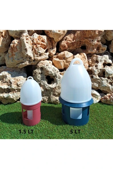 2 Li Set Güvercin Suluğu 1,5 Lt Ve 5 Lt Kuş Suluğu Kuş Suluk Civciv Suluğu Civciv Suluk Bıldırcın