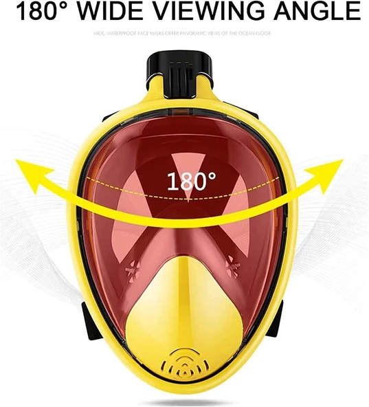 Bermuda Full Face Tam Yüz Maskesi Siyah/Siyah S/M - 4