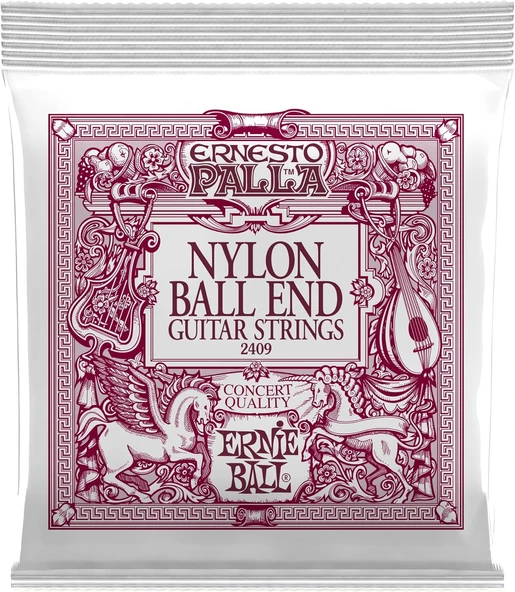 Ernie Ball P02409 Ernesto Palla Klasik Gitar Telleri Siyah & Altın Ball Uçlu Naylon