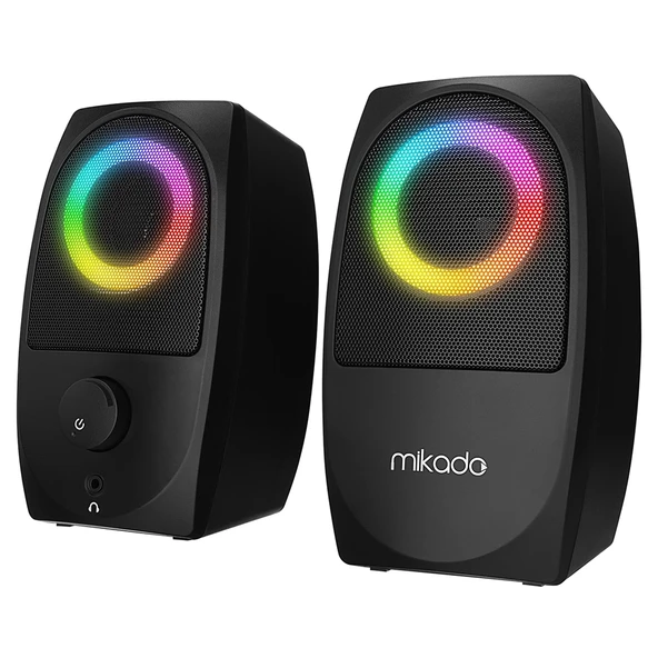 Mikado MD-90R 2+1 2.0 Gaming RGB Işıklı Hoparlör