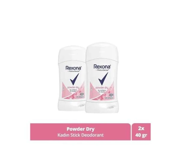 rexona stick deodorant powder dry 2 adet 40 ml