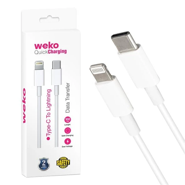 Weko WK-21445 Type-C To Lightning Telefon Şarj Kablosu