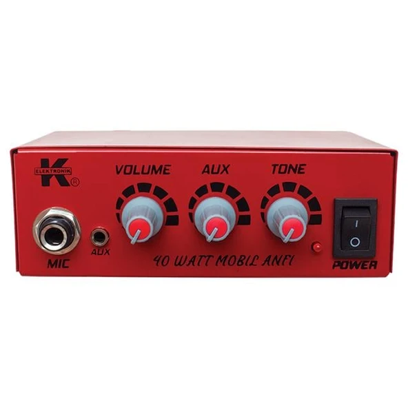12 Volt 40 Watt Mini Metal Kasa Pazarcı Anfisi - 8