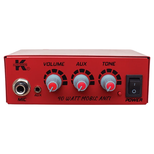 12 Volt 40 Watt Mini Metal Kasa Pazarcı Anfisi - 2