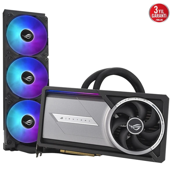 Asus ROG Astral LC GeForce RTX 5090 32GB OC Edition DLSS 4 512 Bit GDDR7 Sıvı Soğutmalı Ekran Kartı - Resim 4