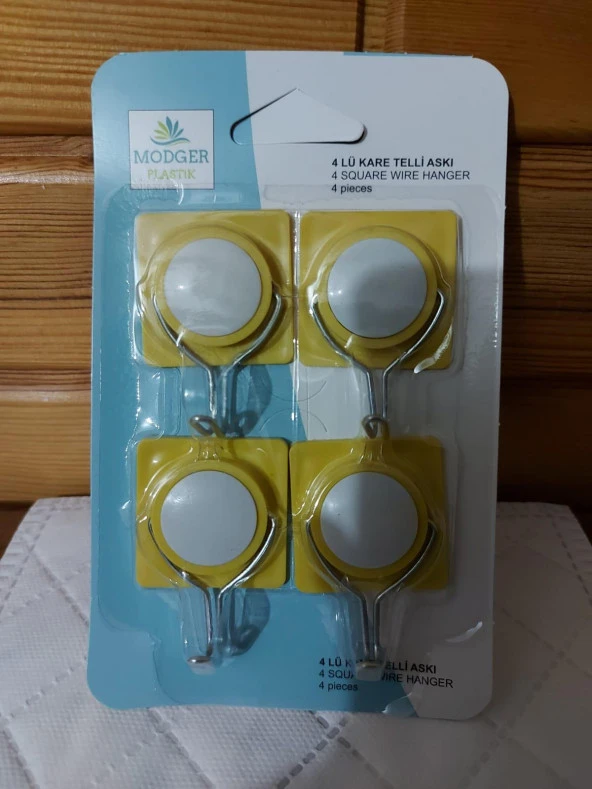 Yapışkanlı 6 LI Figür Desenli Dekoratif Mutfak Banyo Çocuk Odası Askısı - 4