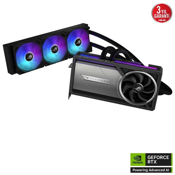 Asus ROG Astral LC GeForce RTX 5090 32GB OC Edition DLSS 4 512 Bit GDDR7 Sıvı Soğutmalı Ekran Kartı - Resim 2