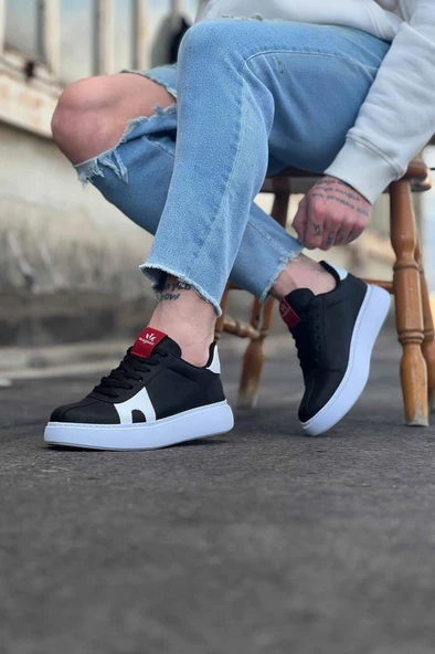 WG040 Siyah Erkek Casual Ayakkabı - Resim 2
