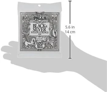 Ernie Ball P02406 Ernesto Palla Siyah & Gümüş Klasik Gitar Telleri Naylon - 3