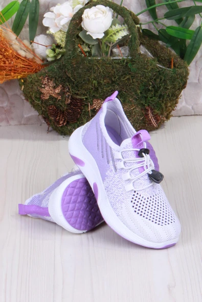 Fort 507051 Gossi Rahat Esnek Hafif Bağçıksız Tekstil Delikli Kız Çocuk Ayakkabı - 6