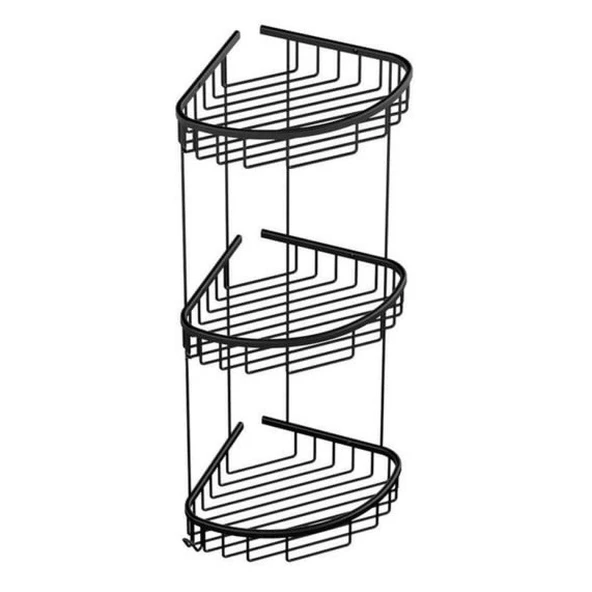 DUXXA 3 LÜ OVAL KÖŞELİK (MAT SİYAH) ürün görseli