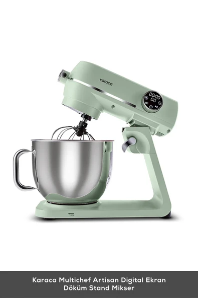 Karaca Karaca Multichef Artisan 7 lt 1800 W Yeşil Döküm Stand Mikser