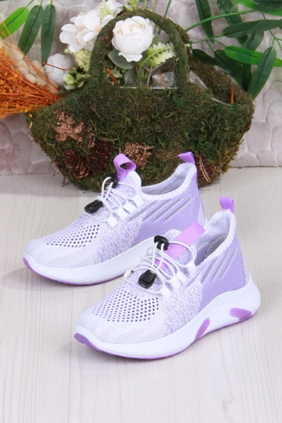 Fort 507051 Gossi Rahat Esnek Hafif Bağçıksız Tekstil Delikli Kız Çocuk Ayakkabı - 9