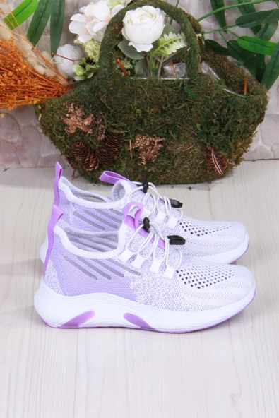 Fort 507051 Gossi Rahat Esnek Hafif Bağçıksız Tekstil Delikli Kız Çocuk Ayakkabı - 7