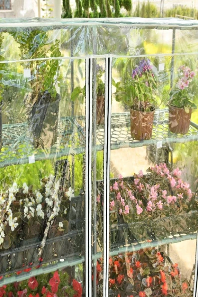 2 Bölmeli Portatif Balkon Bahçe Serası - Saksılık - 2