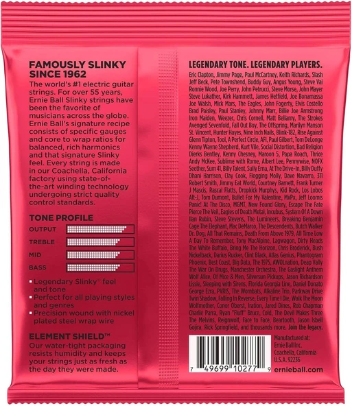 Ernie Ball P02226 Burly Slinky Elektro Gitar Teli Kalınlık 11-52 - 2