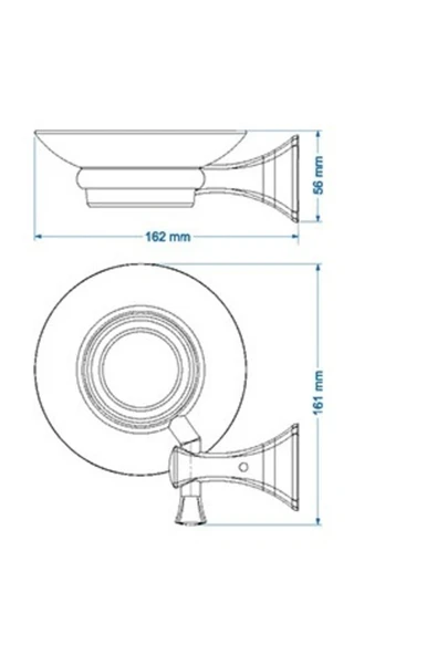 DUXXA EİFFEL SABUNLUK (ALTIN) - Resim 2