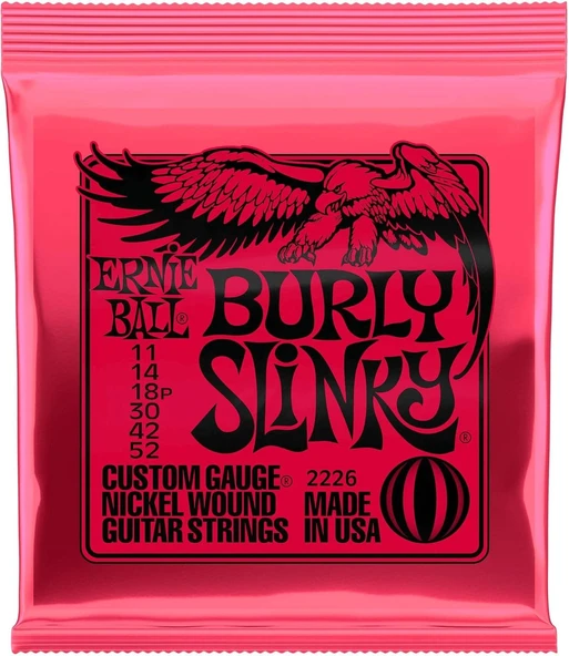 Ernie Ball P02226 Burly Slinky Elektro Gitar Teli Kalınlık 11-52