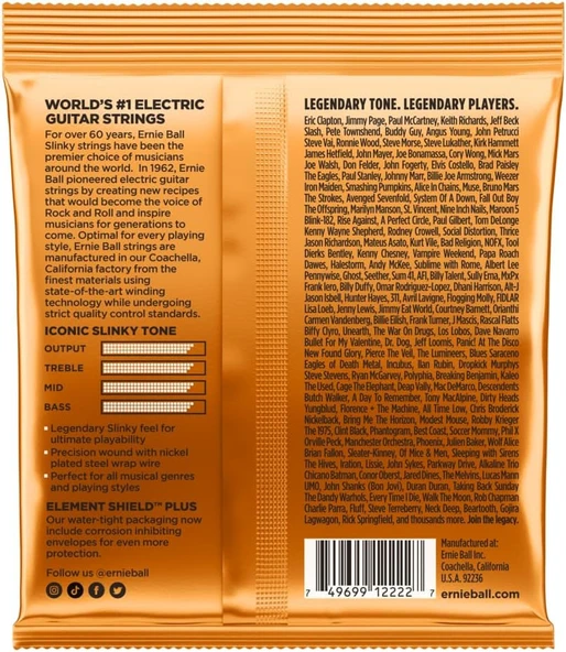 Ernie Ball P02222 Hybrid Slinky Nickel Wound Electric Guitar Strings - 9-46 Gauge - 2