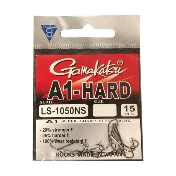Gamakatsu A1 LS-1050NS NO:12 Siyah Olta İğnesi 15Adet