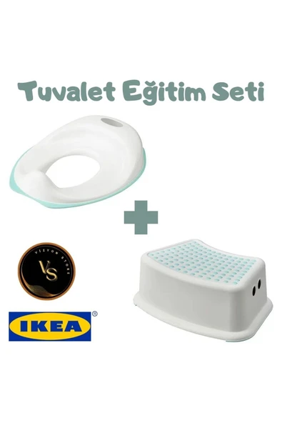 Çocuklar Için Tuvalet Eğitim Seti TOSSIG Klozet Adaptörü ve FÖRSIKTIG Kaydırmaz Çocuk Basamağı
